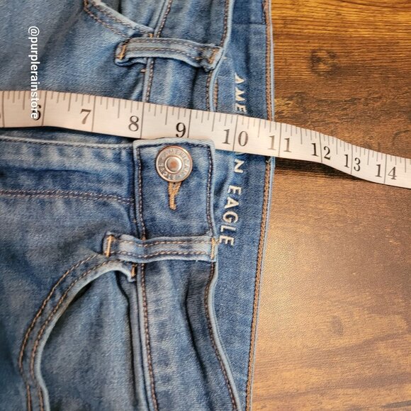 American Eagle Jeans 2 S Jegging Hi Rise Next Level Stretch Medium Light Wash - Picture 9 of 12